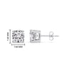 Load image into Gallery viewer, Cushion Diamond Basket Stud Earring