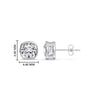 Load image into Gallery viewer, Bezel Set Cushion Diamond Stud Earrings