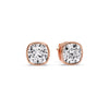 Load image into Gallery viewer, Bezel Set Cushion Diamond Stud Earrings