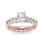 Load image into Gallery viewer, cushion-diamond-floating-marquise-accent-ring-with-eternity-wedding-band-in-rose-gold-FDEWB9398CUANGLE5-NL-RG.jpg?v=1758802043

