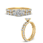 Load image into Gallery viewer, cushion-diamond-floating-marquise-accent-ring-with-eternity-wedding-band-in-yellow-gold-FDEWB9398CUANGEL3-NL-YG_2b8868a0-55a9-457d-99a5-3fc10d63f77d.jpg?v=1758801984
