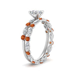 Load image into Gallery viewer, cushion-orange-sapphire-floating-marquise-accent-ring-with-eternity-wedding-band-in-white-gold-FDEWB9398CUGSAORANGEL2-NL-WG.jpg?v=1758801973
