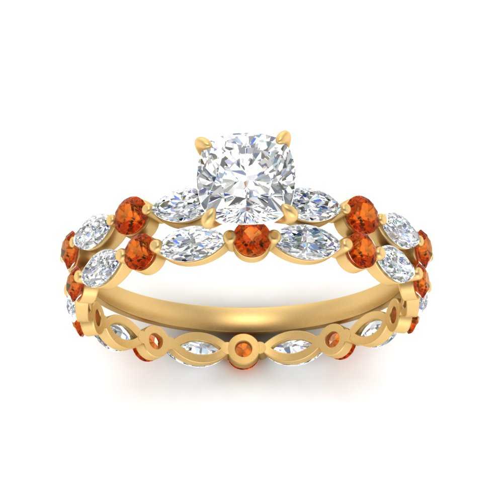 cushion-orange-sapphire-floating-marquise-accent-ring-with-eternity-wedding-band-in-yellow-gold-FDEWB9398CUGSAORANGLE5-NL-YG.jpg?v=1758801974
