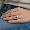 Load image into Gallery viewer, cushion-outline-halo-round-engagement-ring-white-gold-fdenr11140-model