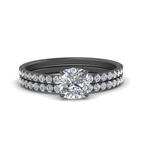 cushion-pave-wrap-wedding-ring-set-in-black-gold-in-FD9168CUANGLE3-NL-BG