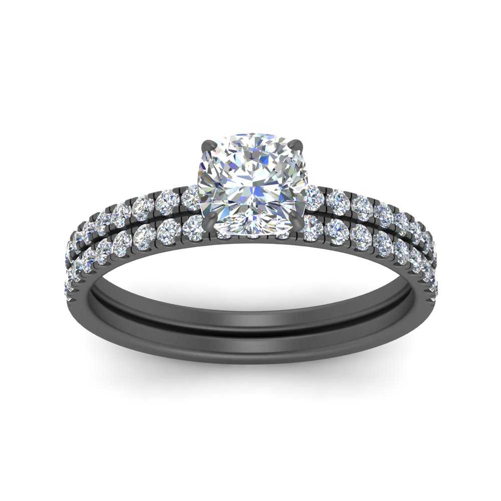 cushion-pave-wrap-wedding-ring-set-in-black-gold-in-FD9168CUANGLE3-NL-BG