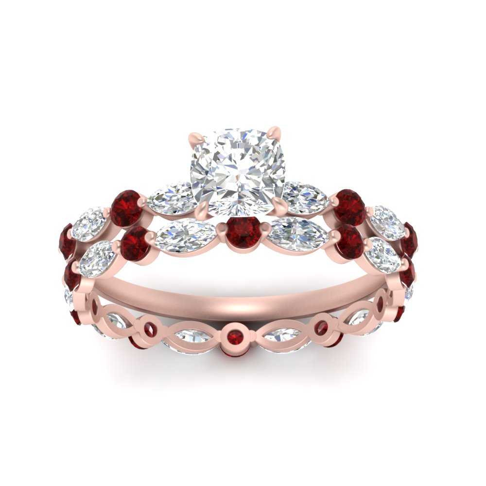 cushion-ruby-floating-marquise-accent-ring-with-eternity-wedding-band-in-rose-gold-FDEWB9398CUGRUDRANGLE5-NL-RG.jpg?v=1758801975