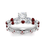 Load image into Gallery viewer, cushion-ruby-floating-marquise-accent-ring-with-eternity-wedding-band-in-white-gold-FDEWB9398CUGRUDRANGLE5-NL-WG.jpg?v=1758802007
