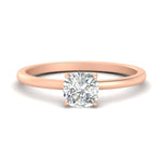 Load image into Gallery viewer, Tulip Solitaire Cushion Engagement Ring
