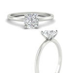 Load image into Gallery viewer, Tulip Solitaire Cushion Engagement Ring

