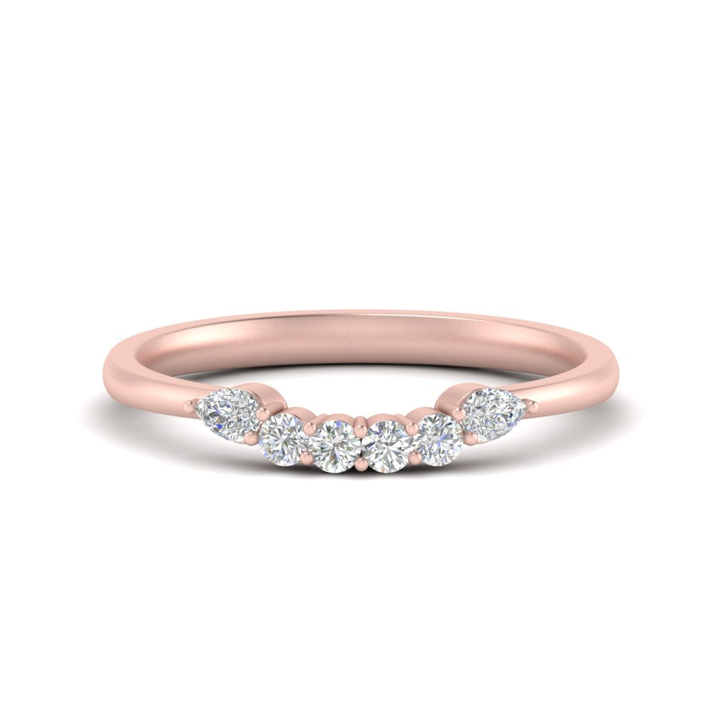 Shared Prong Custom Wedding Band