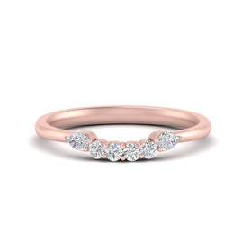 Shared Prong Custom Wedding Band
