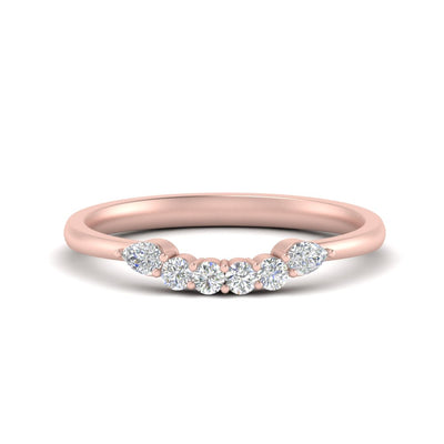 Shared Prong Custom Wedding Band