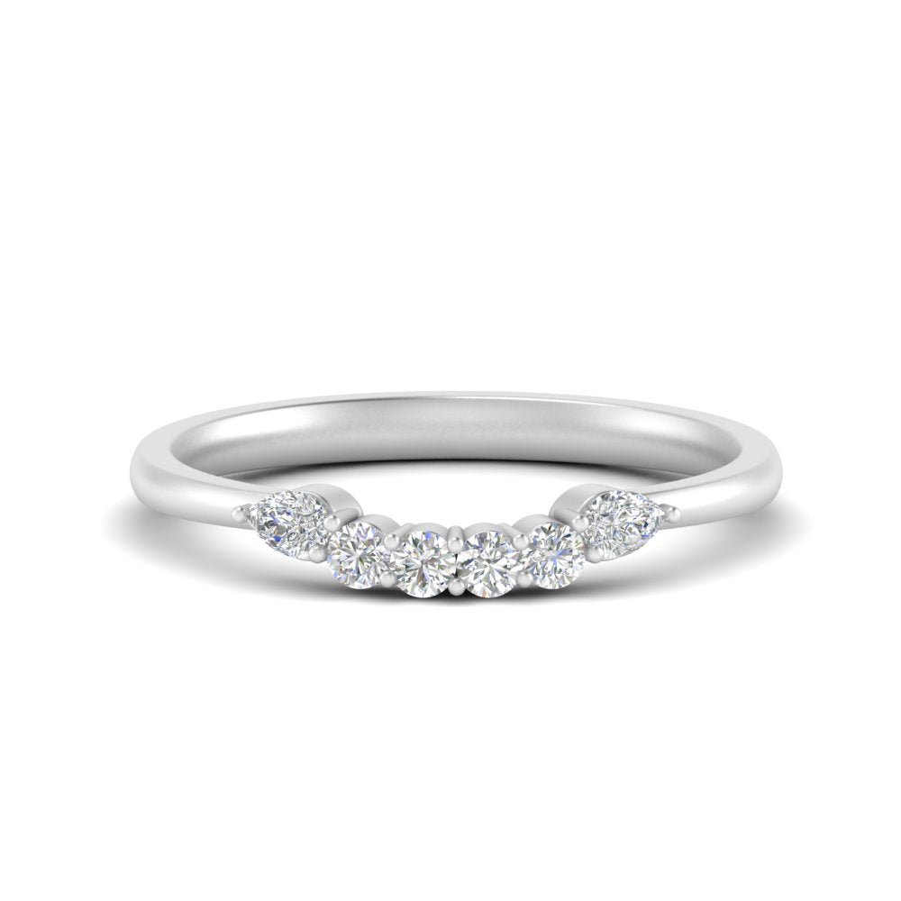 Shared Prong Custom Wedding Band