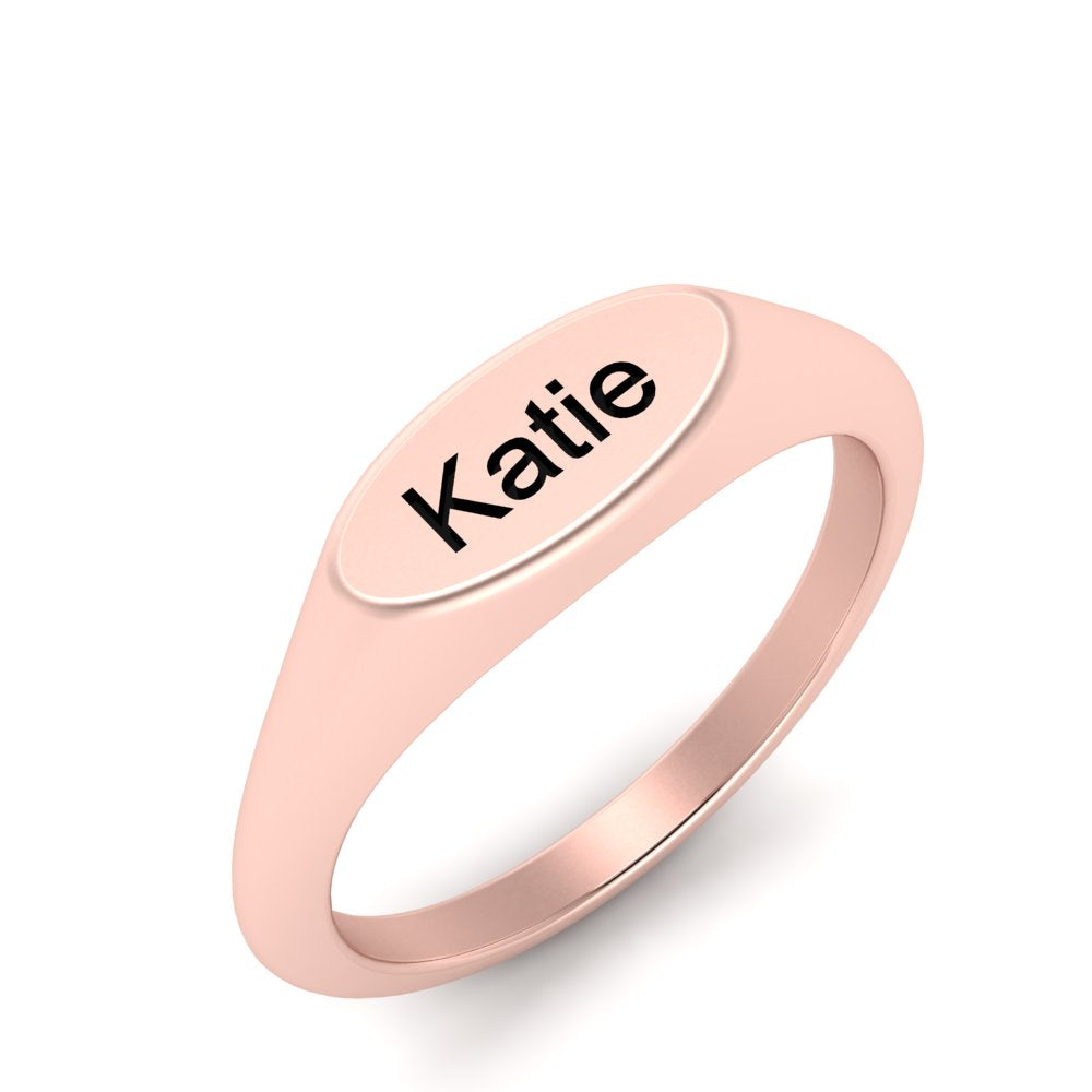 Name Signet Ring
