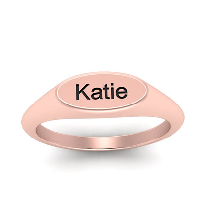 Name Signet Ring