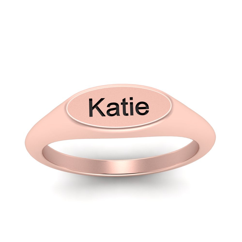 Name Signet Ring