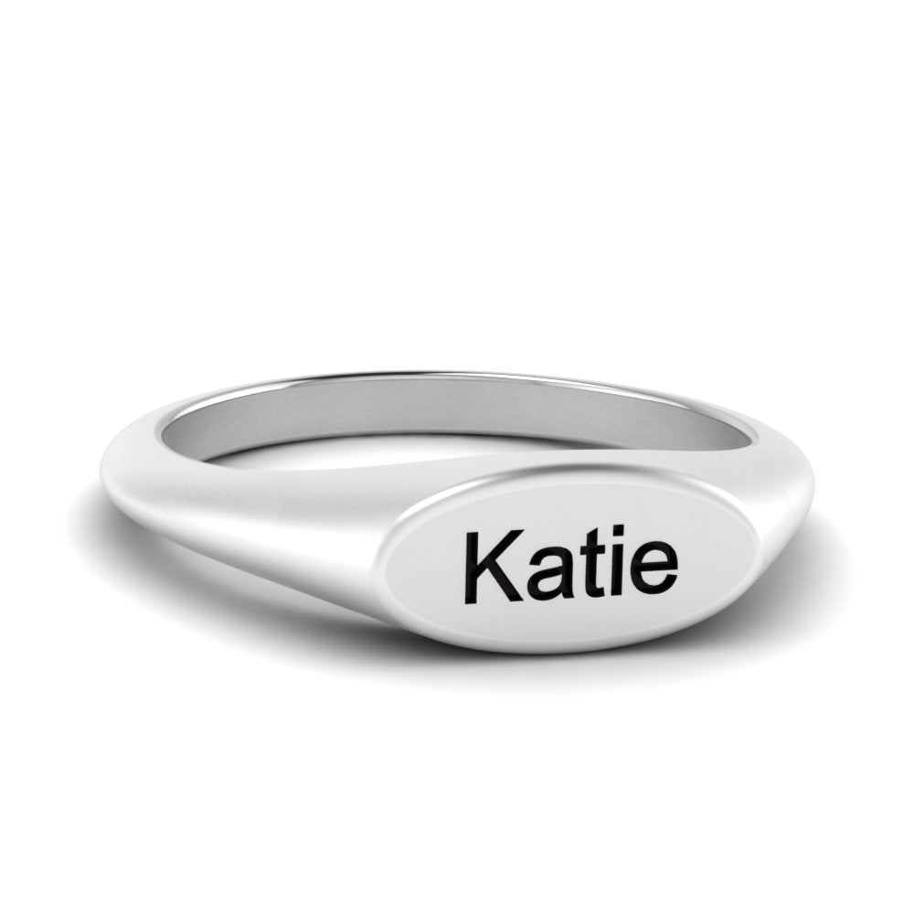 Name Signet Ring