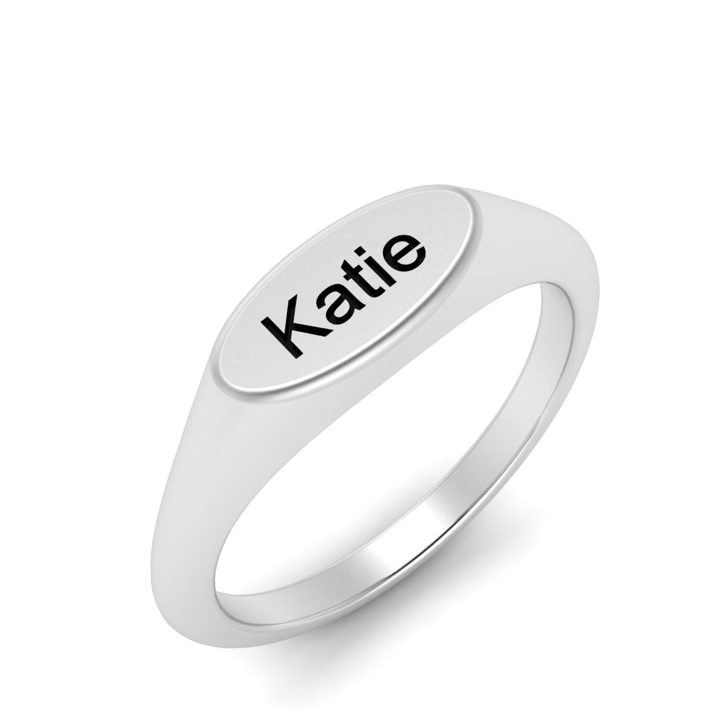 Name Signet Ring