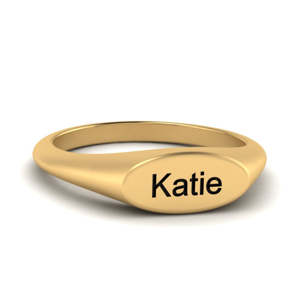Name Signet Ring