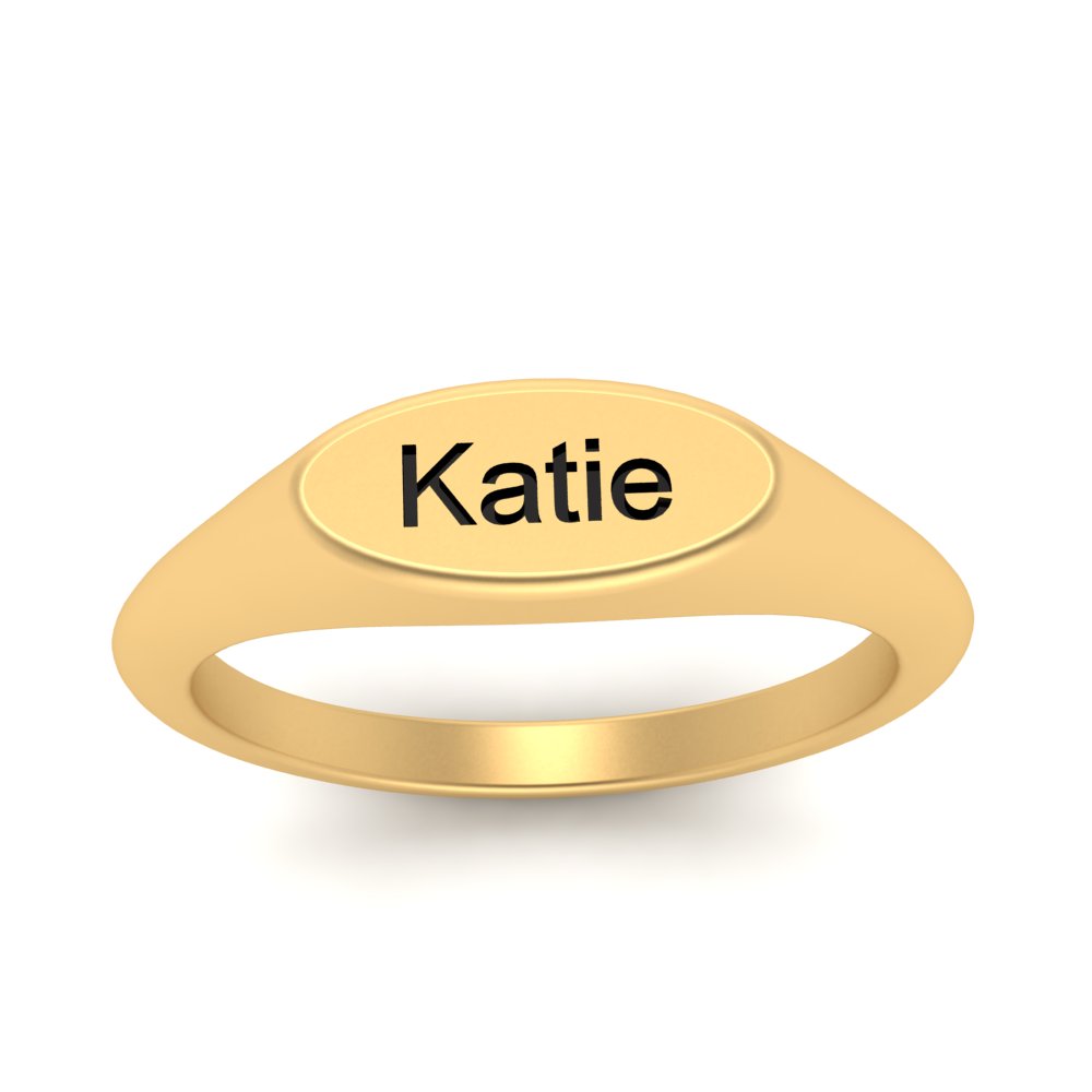 Name Signet Ring