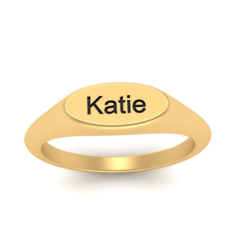 Name Signet Ring