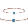 Thumbnail 54 - cute-disc-chain-blue-topaz-bracelet-in-FDBRC9757GICBLTOANGLE2-NL-RG