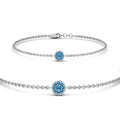 Thumbnail 56 - cute-disc-chain-blue-topaz-bracelet-in-FDBRC9757GICBLTOANGLE2-NL-WG