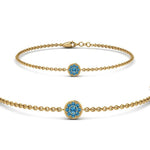 Load image into Gallery viewer, cute-disc-chain-blue-topaz-bracelet-in-FDBRC9757GICBLTOANGLE2-NL-YG
