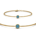 Thumbnail 59 - cute-disc-chain-blue-topaz-bracelet-in-FDBRC9757GICBLTOANGLE2-NL-YG