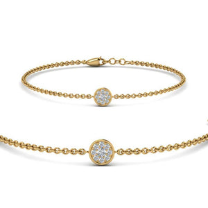 Cute Disc Chain Bracelet