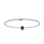 Load image into Gallery viewer, cute-disc-chain-emerald-bracelet-in-FDBRC9757GEMGRANGLE2-NL-WG
