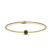 Load image into Gallery viewer, cute-disc-chain-emerald-bracelet-in-FDBRC9757GEMGRANGLE2-NL-YG
