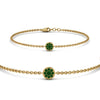 Load image into Gallery viewer, cute-disc-chain-emerald-bracelet-in-FDBRC9757GEMGRANGLE2-NL-YG