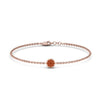 Load image into Gallery viewer, cute-disc-chain-orange-sapphire-bracelet-in-FDBRC9757GSAORANGLE2-NL-RG