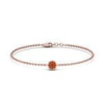 Load image into Gallery viewer, cute-disc-chain-orange-sapphire-bracelet-in-FDBRC9757GSAORANGLE2-NL-RG
