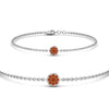 Load image into Gallery viewer, cute-disc-chain-orange-sapphire-bracelet-in-FDBRC9757GSAORANGLE2-NL-WG