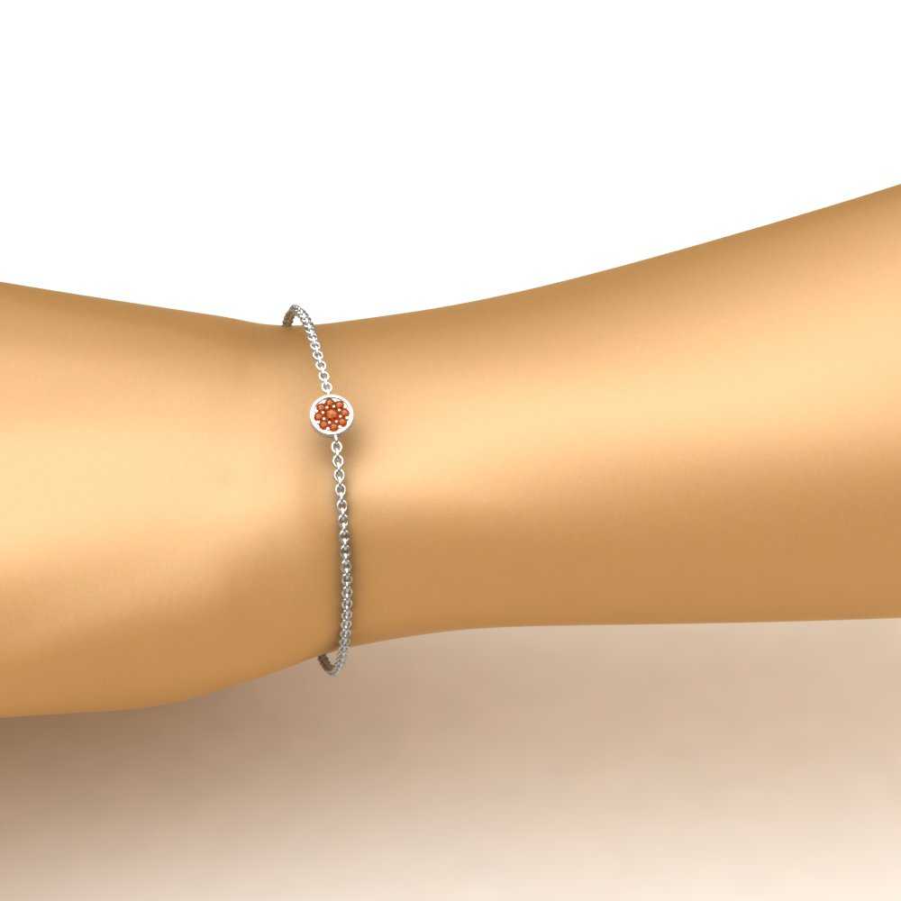 cute-disc-chain-orange-sapphire-bracelet-in-FDBRC9757GSAORANGLE2-NL-WG