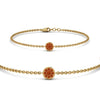 Load image into Gallery viewer, cute-disc-chain-orange-sapphire-bracelet-in-FDBRC9757GSAORANGLE2-NL-YG