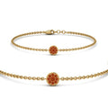Thumbnail 31 - cute-disc-chain-orange-sapphire-bracelet-in-FDBRC9757GSAORANGLE2-NL-YG