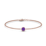 Load image into Gallery viewer, cute-disc-chain-purple-topaz-bracelet-in-FDBRC9757GVITOANGLE2-NL-RG
