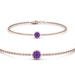 Load image into Gallery viewer, cute-disc-chain-purple-topaz-bracelet-in-FDBRC9757GVITOANGLE2-NL-RG
