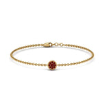 Load image into Gallery viewer, cute-disc-chain-ruby-bracelet-in-FDBRC9757GRUDRANGLE2-NL-YG
