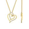 Load image into Gallery viewer, cute-double-heart-diamond-pendant-in-FDPD11211-NL-YG