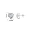 Load image into Gallery viewer, cute-heart-diamond-halo-earrings-in-white-gold-FDEAR11270HTANGLE1-NL-WG