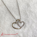 Thumbnail 4 - cute-heart-diamond-pendant-for-mom-in-white-gold-FDPD10806