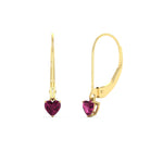 Load image into Gallery viewer, cute-heart-shape-pink-sapphire-lever-back-dangles-in-yellow-gold-FDEAR11236HTGSADRPI-0.50CT-NL-YG.jpg
