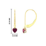 Load image into Gallery viewer, cute-heart-shape-pink-sapphire-lever-back-dangles-in-yellow-gold-FDEAR11236HTGSADRPI-0.50CT-NL-YG.jpg

