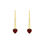 Load image into Gallery viewer, cute-heart-shape-ruby-lever-back-dangles-in-yellow-gold-FDEAR11236HTGRUDR-0.50CT-NL-YG.jpg
