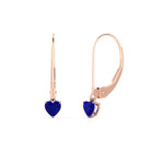 Load image into Gallery viewer, cute-heart-shape-sapphire-lever-back-dangles-in-rose-gold-FDEAR11236HTGSABL-0.50CT-NL-RG.jpg
